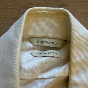 Suitsupply Cream Cotton Shirt